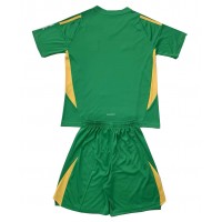 Camisa de Futebol Aston Villa Goleiro Equipamento Principal Infantil 2024-25 Manga Curta (+ Calças curtas)